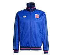 ADIDAS ORIGINALS Veste de survêtement 'Olympique Lyon Anniversary' bleu marine / bleu roi / rouge, Taille S
