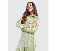 adidas Originals Veste de survêtement SATIN POLKA DOTS TT - Vert S