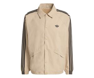 ADIDAS ORIGINALS Veste mi-saison '3-STRIPES COACH' beige / noir, Taille M