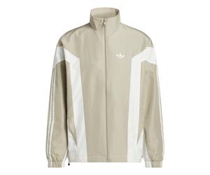 ADIDAS ORIGINALS Veste mi-saison 'Basketball Wind Breaker' cappuccino / blanc, Taille L