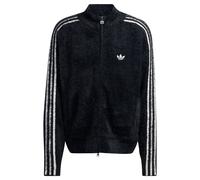 ADIDAS ORIGINALS Veste mi-saison 'FAUX MOHAIR CLASSIC' noir / blanc, Taille M