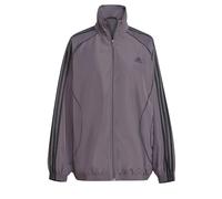 Adidas Teamgeist Adicolor Oversized Track Top Femme - Vestes Zippees, Gris - Taille 40 - Poly Mesh Grey 40