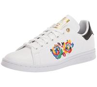 adidas Originals Women's Stan Smith Sneaker, White//Gold Metallic, 5