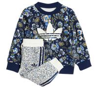 Adidas Originals X Liberty London Crew Set Kids Bébé - Survêtements, Bleu - Taille 69 - 74 CM - Poly Mesh Blue 69 - 74 CM