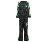 ADIDAS ORIGINALS Survêtement 'Adidas Originals x Minecraft' gris foncé / vert fluo / noir, Taille 122