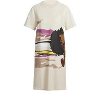 Adidas Originals X Thebe Magugu T-Shirt Dress Womens Beige 6 (XXS) Female