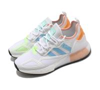 adidas Originals ZX 2K BOOST W White Blue Pink Orange Women Casual Shoes H06578