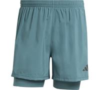 Adidas Own The Run 2-In-1 Running Shorts Mens Pré-aimé Teal XL Male