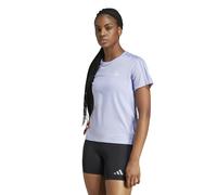 Adidas Own The Run 3 Stripes Short Sleeve T-shirt Violet S Femme