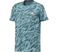 ADIDAS Own The Run Allover Print Short Sleeve Tshirt M - Homme - Vert - taille L- modèle 2025