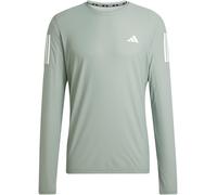 Adidas Own The Run Long-Sleeve Top Mens Argent Vert L Male