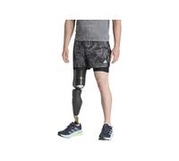 Adidas Unisex Performance Own The Run Spray Dye 2in1 Short Grey Fou Taille: XS | Shorts de Sport Outlet | Unisex | Gris