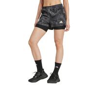 Adidas Own The Run Spray Dye 2in1 Shorts Gris XS Femme