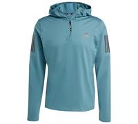 adidas - Own The Run Winterized Hooded Half-Zip - Veste de running - M - preloved teal