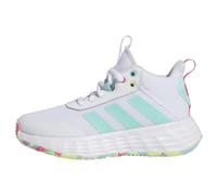 adidas Ownthegame 2.0 Shoes Chaussures de Basket-Ball, Cloud White/Flash Aqua/Lucid Pink, 38 EU