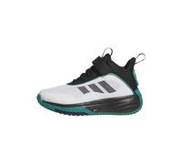 Adidas Ownthegame 3.0 Chaussures mi-Hautes Unisexes, FTWR White Core Black Pure Teal, 4 UK Child
