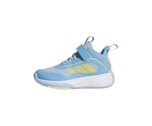 adidas Ownthegame 3.0 Chaussures mi-Hautes Unisexes, Glow Blue FTWR White Semi Blue Burst, 4 UK Child