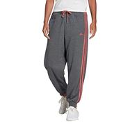 adidas Pantalon de Jogging Essentials Studio Lounge pour Femme (1/1) - 3 Bandes - Gris foncé/Rouge (Gris foncé/Rouge Merveilleux) - HL2078, Taille XS