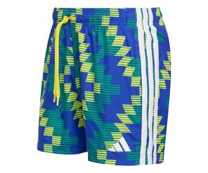 ADIDAS PERFORMANCE Boardshorts bleu / jaune foncé / émeraude / blanc, Taille XL
