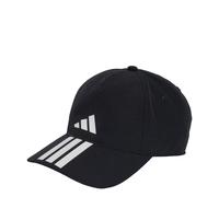 adidas Unisex Baseball Cap 3 Stripes Climaproof, Black/White, XS-S