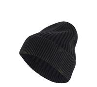 adidas Mixte Washed Beanie Hat, Black/Carbon, S-M