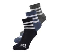 ADIDAS PERFORMANCE Chaussettes de sport '3-Stripes Cushioned Sportswear Low-Cut 3 Pairs' gentiane / graphite / noir / blanc, Taille 35-37,5
