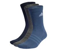 adidas Mixte Cushioned Crew Socks 3 Pairs, Legend Ink/Preloved Ink/Dark Grey Heather, 10.5-12.5