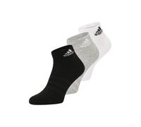 ADIDAS PERFORMANCE Chaussettes de sport 'Cushioned Sportswear Ankle 3 Pairs' gris chiné / noir / blanc, Taille 43-45