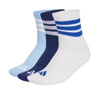 Adidas Chaussettes mi-montantes 3-Stripes Essential – 3 paires – 43-45 bleu foncé/blanc/bleu clair