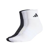 Adidas Chaussettes basses Cushioned Sportswear – 3 paires, gris clair/blanc/noir 40-42