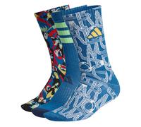 ADIDAS PERFORMANCE Chaussettes de sport 'Farm' bleu roi / jaune / noir / blanc, Taille 40-42
