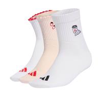 ADIDAS PERFORMANCE Chaussettes de sport 'Graphic 3 Pair Pack' rosé / rouge vif / noir / blanc, Taille 43-45