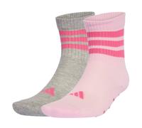 ADIDAS PERFORMANCE Chaussettes de sport 'Kids Anti-Slip' gris chiné / rose / rose foncé, Taille 25-27