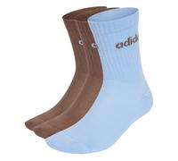 ADIDAS PERFORMANCE Chaussettes de sport 'Linear Crew' bleu clair / marron, Taille 37-39