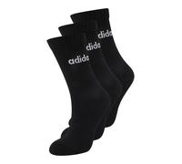 Adidas Chaussettes mi-montantes Linear rembourrées mixte - Lot de 3 Noir/Blanc 37-40
