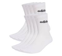 ADIDAS PERFORMANCE Chaussettes de sport 'LINEAR CUSHIONED CREW SOCK 10 PAIR PACK' noir / blanc, Taille 46-48