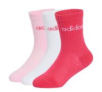ADIDAS PERFORMANCE Chaussettes de sport 'Linear' rose / framboise / blanc, Taille 22-24
