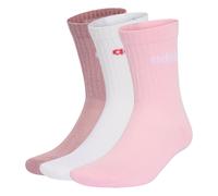 adidas Mixte Linear Crew Cushioned Socks 3 Pairs Socks, magic mauve/white/clear pink, M