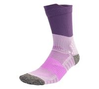 ADIDAS PERFORMANCE Chaussettes de sport 'Runxboost' gris chiné / lilas / orchidée / violet foncé, Taille 43-45