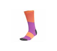 ADIDAS PERFORMANCE Chaussettes de sport 'RunxBoost' gris foncé / violet / orange / blanc, Taille 43-45