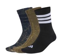 Adidas Chaussettes Mixte 3 Stripes Cushioned - Lot 3 paires aurora ink/olive strata/noir/blanc 37-40