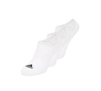adidas Mixte enfant Thin and Light No-Show Socks 3 Pairs, White/Black, 5-6 Years