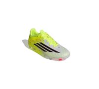 ADIDAS PERFORMANCE Chaussure de foot 'F50 LEAGUE' jaune fluo / gris argenté / rouge cerise / noir, Taille 42