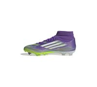 adidas Mixte F50 League Mid Firm Ground/Multi Ground Football Boots, Purple Rush/Cloud White/Lucid Lemon, 48 EU