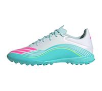 ADIDAS PERFORMANCE Chaussure de foot 'F50 Messi League' turquoise / jaune fluo / rose / blanc, Taille 44,5-45