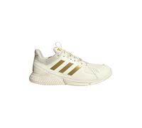 adidas Femme Court Flight Shoes Chaussures de Sport, Off White/Gold met./Core Black, 45 1/3 EU
