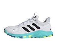 adidas Femme Court Flight Shoes, FTWR White/Core Black/Flash Aqua, 37 1/3 EU