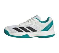 adidas Mixte Enfant Courtflash Kids Tennis Shoes Chaussures, Cloud White/Pure Teal/Off White, 35 EU