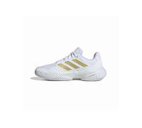 adidas Femme Courtjam Control 3 Tennis Shoes, FTWR White/Gold met./FTWR White, 38 2/3 EU