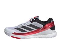 adidas Homme Crazyquick Boost Padel Shoes, Cloud White/Core Black/Lucid Red, 38 EU